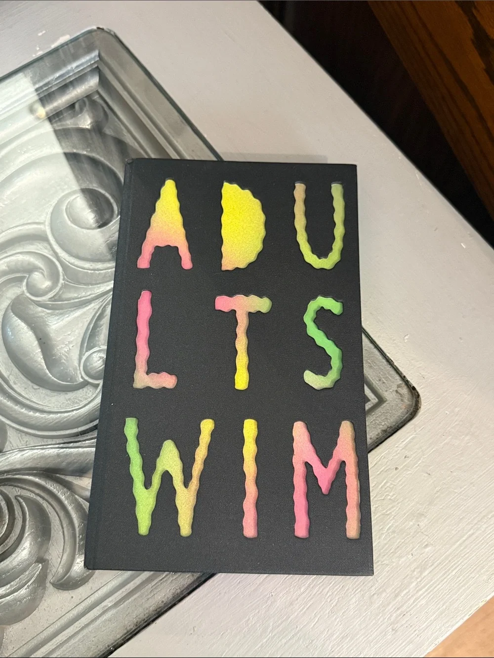 Adult Swim Cartoon Network Black Neon Small 8.5 x 5.5” Notebook